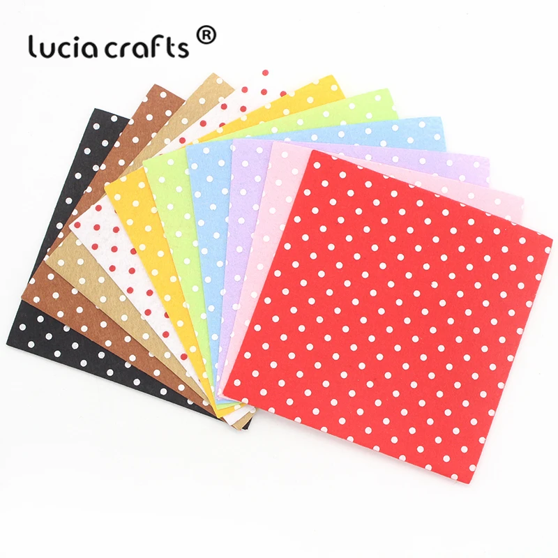 Lucia crafts 10 шт. 15*15 см полиэстер; нетканый войлочная ткань DIY Ручная работа шитье украшения Материал B0602