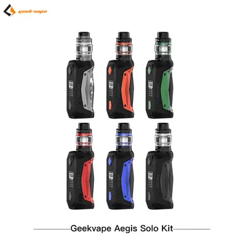 

Original Electronic Cigarette GeekVape Aegis Solo Cerberus Kit 100W Aegis Solo Box MOD with 5.5ml Cerberus Subohm Tank Mech Coil