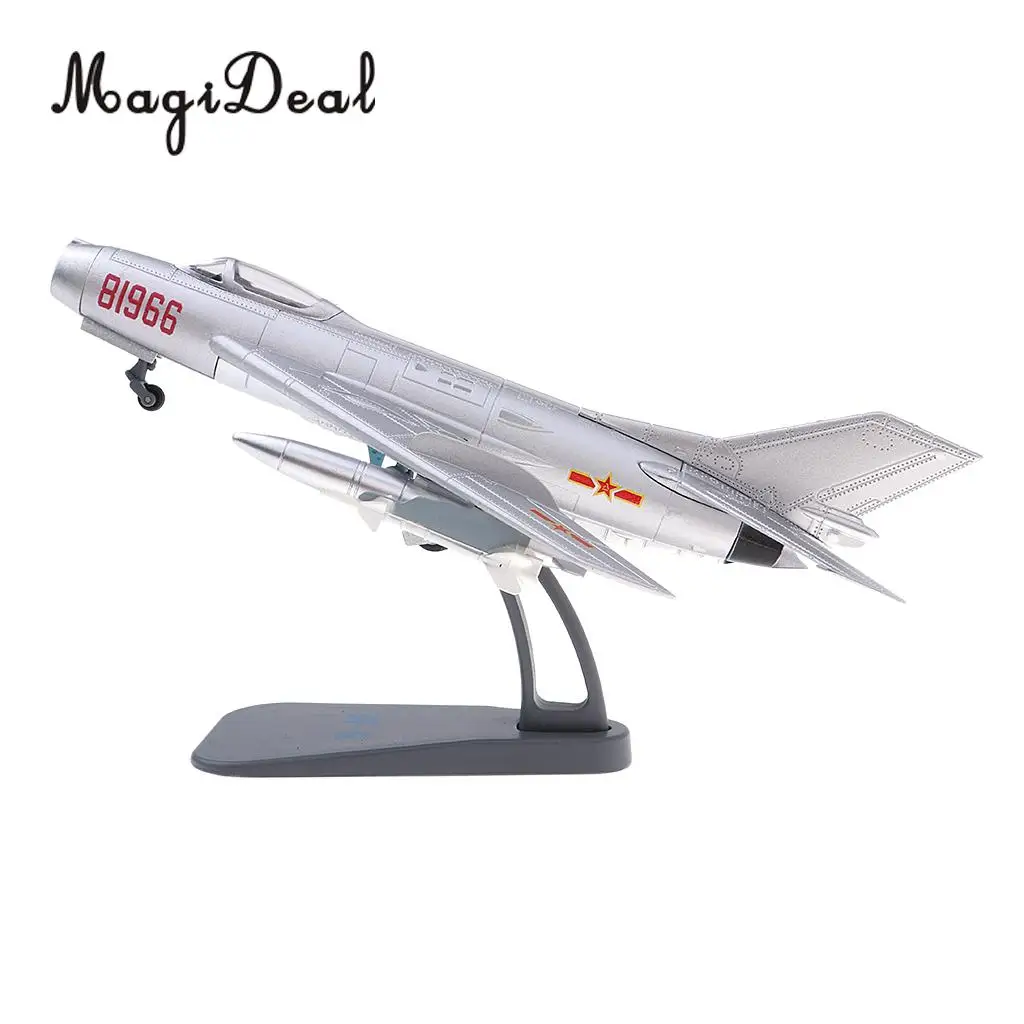 MagiDeal J-6/F-6 Farmer Aircraft - 1/72 Scale Diecast Model with METAL DISPLAY STAND
