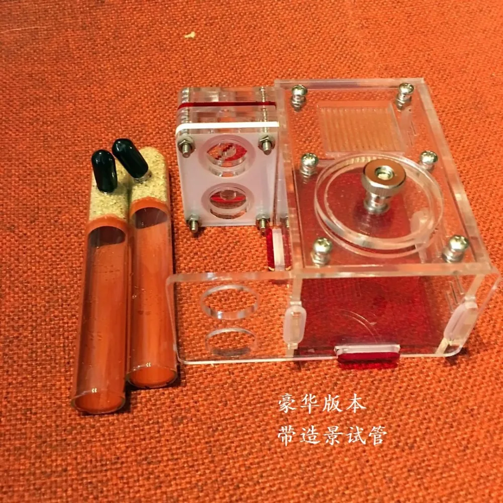 2 Tubes Ants Workshop Ant Nest Acrylic Farm Palace Castle Insect Cages Students Scientific Class Device Toy TB215 Villa | Дом и сад