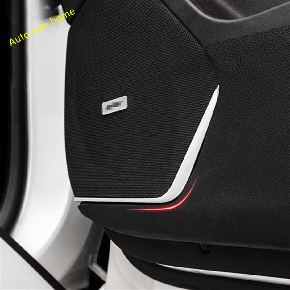 

Lapetus Chrome Front Door Stereo Speaker Audio Strip Decoration Lid Cover Trim Fit For Cadillac XT5 2017 2018 2019 Accessories