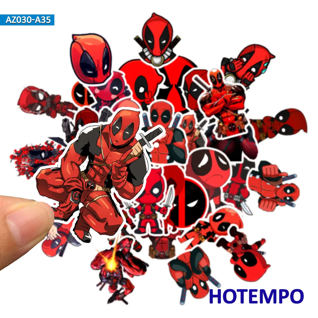 35pcs Super Hero Marvel Deadpool Stickers for Mobile Phone Laptop Luggage Suitcase Guitar Skateboard Bicycle Decal Stickers 35pcs Super Hero Marvel Deadpool Stickers for Mobile Phone Laptop Luggage Suitcase Guitar Skateboard Bicycle Decal Stickers