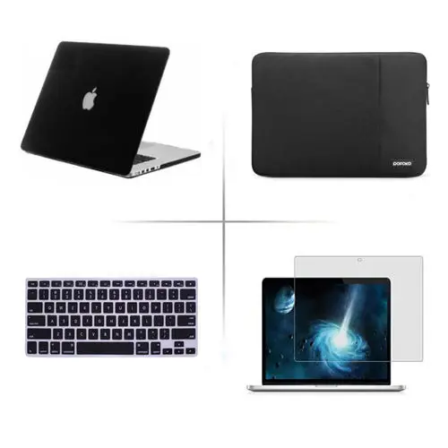 4в1 чехол для Apple Macbook Pro Air Retina Touch Bar 11 12 13 15 дюймов защита экрана + клавиатуры