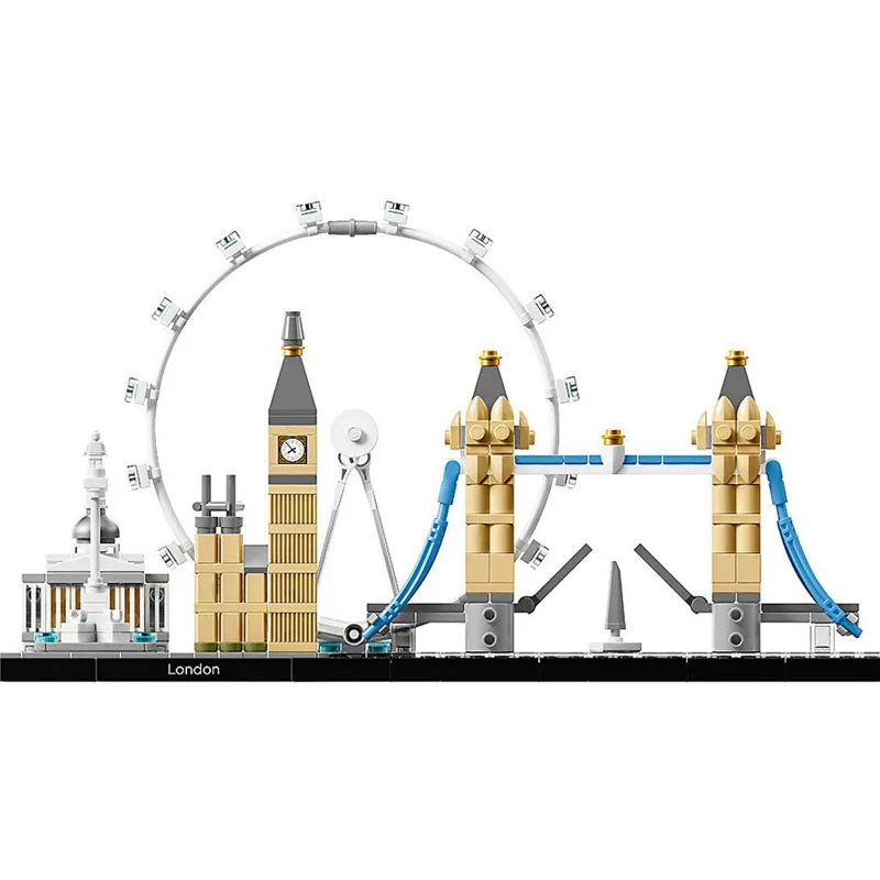 

10678 Architecture Building Set London Big Ben Tower Bridge Model Building Block Bricks Toys city