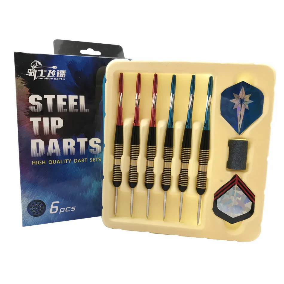 3X 25g Steel Barrel Steel Shafts Darts Tip Aluminium Skull Flights With Case