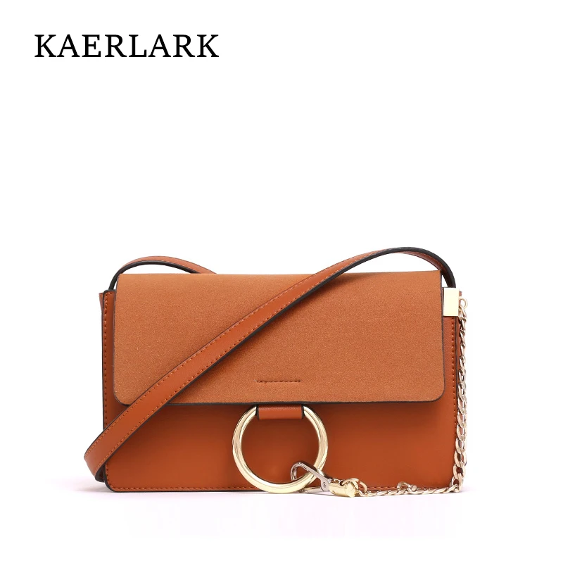 

Kaerlark 2017 Bolsos Mujer Women Shoulder Handbags Brand New Ladies PU Leather Soft Saddle Crossbody Chains Messenger Bag WD0048