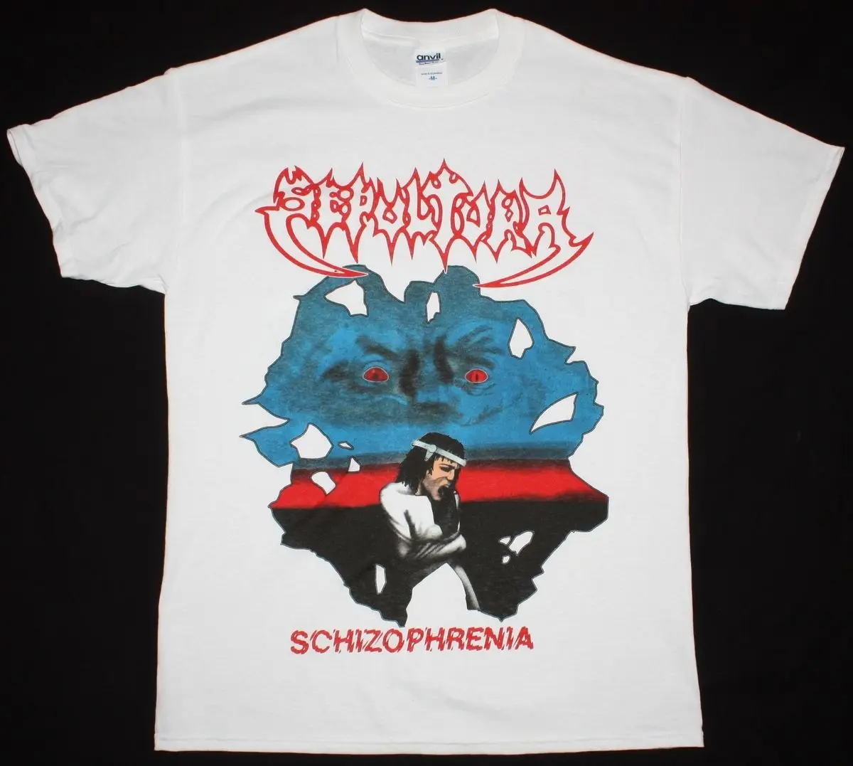 SEPULTURA SCHIZOPHRENIA SOULFLY CAVALERA CONSPIRACY S-XXL Новая редкая белая футболка Удобная Повседневная