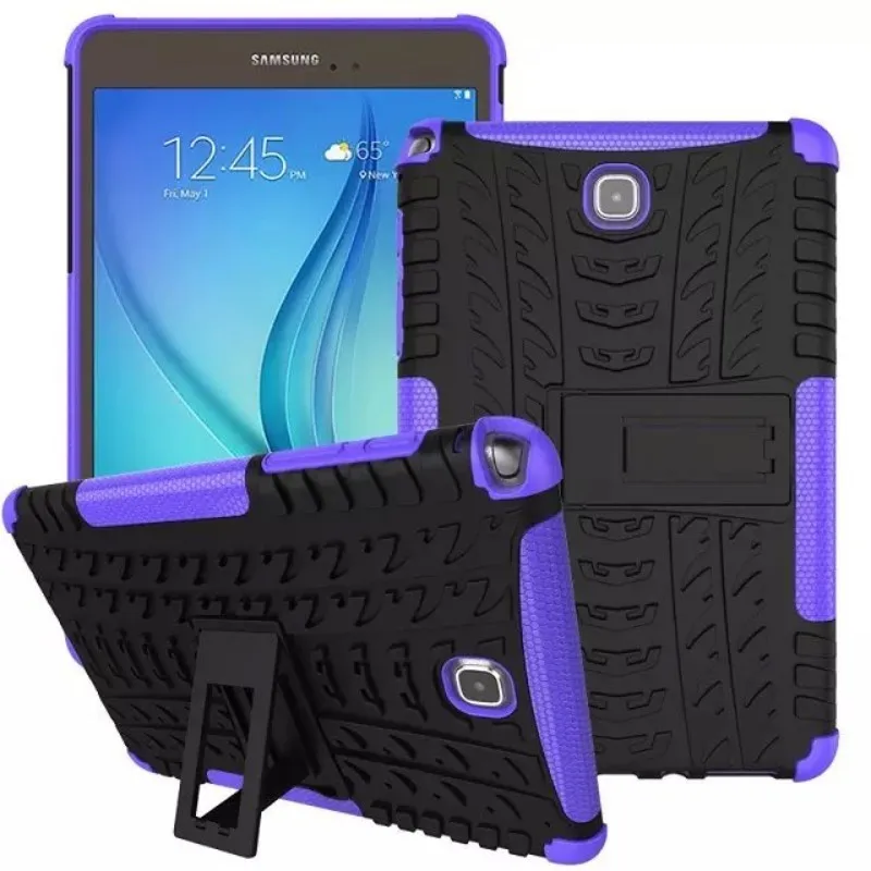 Для samsung Galaxy Tab 8,0 SM T350 T355 P350 P355 8 "планшет чехол силиконовый TPU + PC Kickstand Двойной Броня задняя крышка случаях