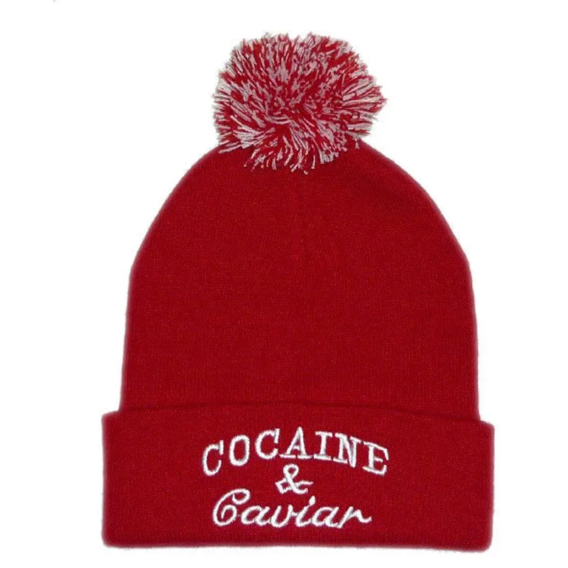 Glaedwine стиль Cocain& Caviar шапочки с мячом хип-хоп Кепки Для мужчин теплая вязаная Шапки для Для женщин Gorras модные Повседневное Шапки