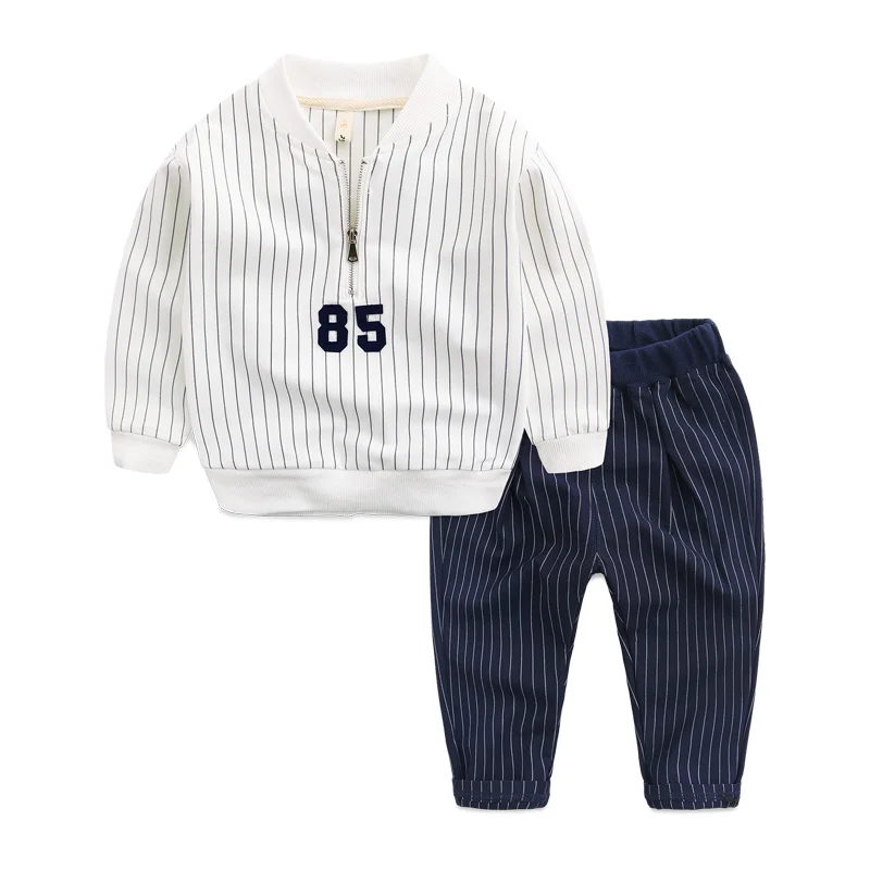 

The boy can open crotch suit 2017 new spring hoodies baby movement pants children age two piece