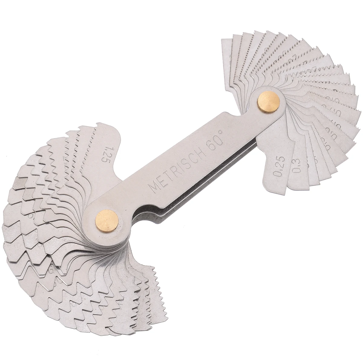 New 60 And 50 Degree Whitworth Metric Screw Thread Pitch Gauge Blade Gage For Measuring Tool