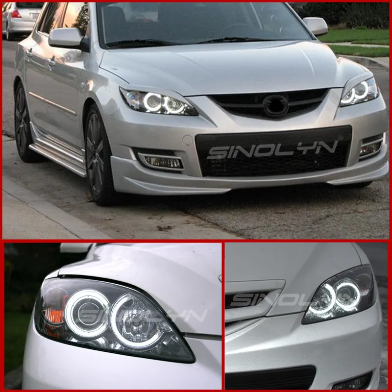 Для Mazda 3 Фара COB angel eyes светодиодный фонарь Halo кольца Модифицированная Настройка