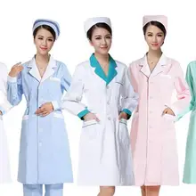 Женское медицинское пальто, одежда, медицинские услуги, Униформа, одежда для медсестер, с длинным рукавом, полиэстер, защита, лабораторные пальто, ткань, шесть цветов
