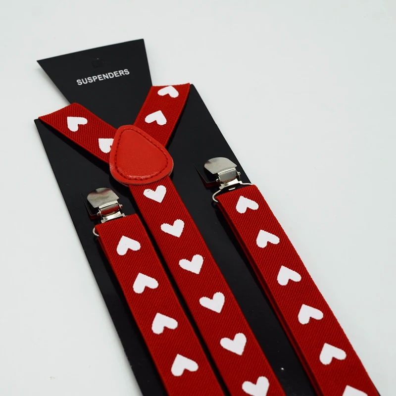 Red-color-adult-suspender-with-3clips-whitekj