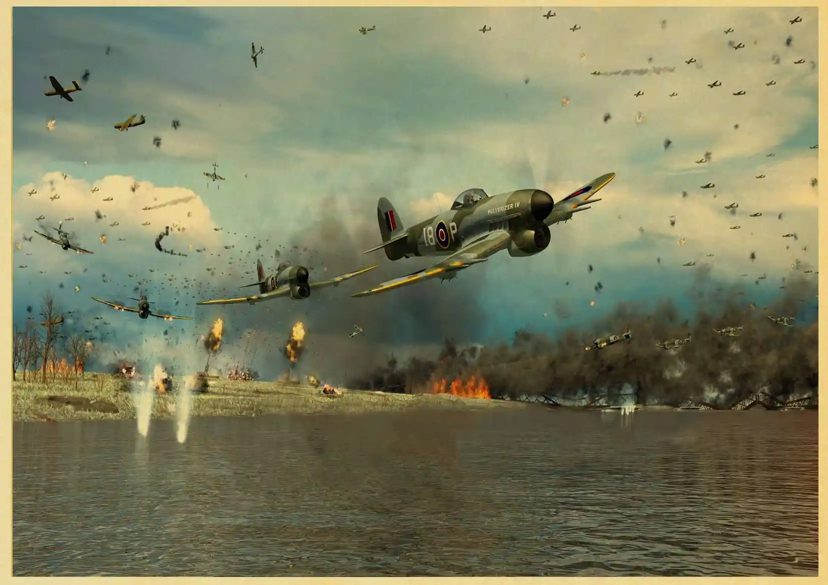 Detail Feedback Questions about Art Design Print Vintage Aircraft