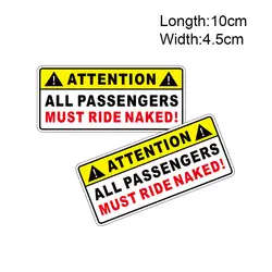 KODASKIN забавные Предупреждение Стикеры пассажирских ездить голый Мотоцикл Велосипед RZR Off Road графический