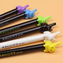 48 шт. гелевые ручки избиение хвост мяу черного цвета kawaii подарок гель-краска для записи милые канцелярские офис школы supplies32569