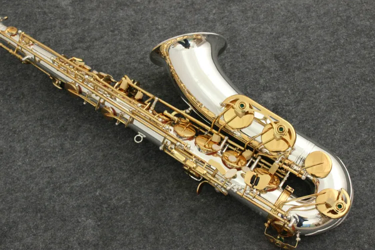 

Brand Instruments YANAGISAWA T-9930 Saxophone B Flat Tenor Bb Nickel Plated Tube And Gold Plated Key With Mouthpiece, Case