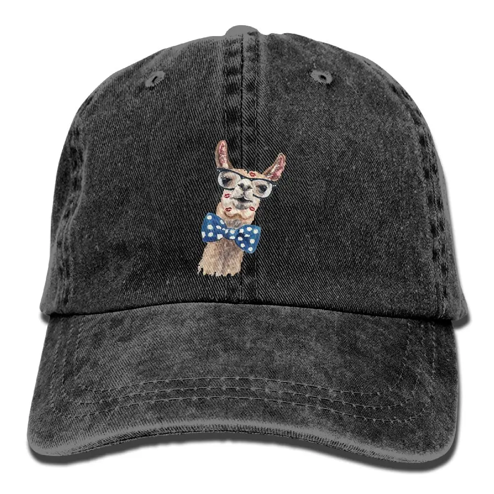 SAMCUSTOM llama 3D креативная индивидуальность Промытые джинсовые шапки осень лето для мужчин и женщин Гольф Sunblock хоккейные кепки - Цвет: Серый