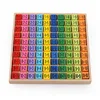 Juguetes de madera para bebés, mesa de multiplicación de 99, 10x10, figuras de bloques para aprender, educativo, montessori, regalos, envío gratis ► Foto 3/6