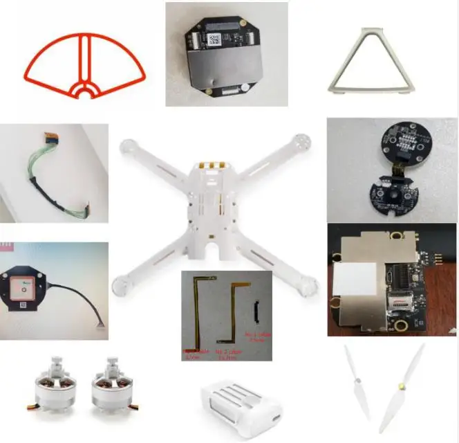

XIAOMI i FPV Drone RC Quadcopter 4K Version spare parts propeller balde frame motor ESC body shell steering arm cable board etc