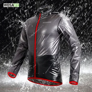 

WOSAWE Reflective Jackets Mtb Winter Clothing Waterproof Windproof Raincoat Cycling Bike Bicycle Coat Reflective Compress