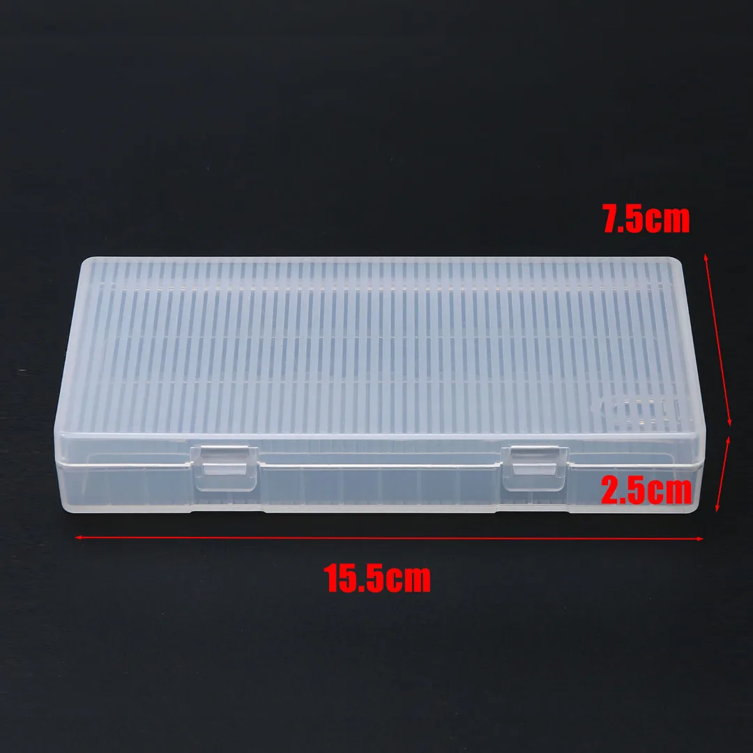 For 8x 18650 Batteries 1pc 18650 Portable Battery Case Holder Durable Hard PP Battery Storage Box With Hook Mayitr