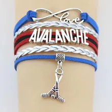 Модные кожаные браслеты ручной работы хоккейный браслет ручной работы кожа браслеты ювелирные изделия для женщин мужчин Ювелирные изделия Подарки на заказ