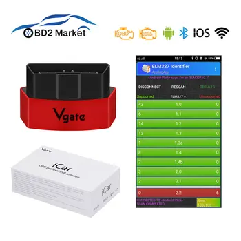 

Vgate OBD2 Scanner ELM 327 V2.1 bluetooth/WIFI Diagnostic tools obd scantool ELM327 code reader better than elm327 V1.5