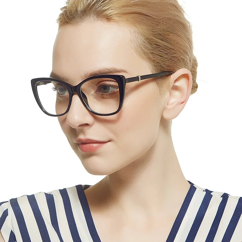 MINCL Frame очки «кошачий глаз» оправа с прозрачными линзами Для женщин Fashiom Бренд защитные очки, оправа черные очки для компьютера NX