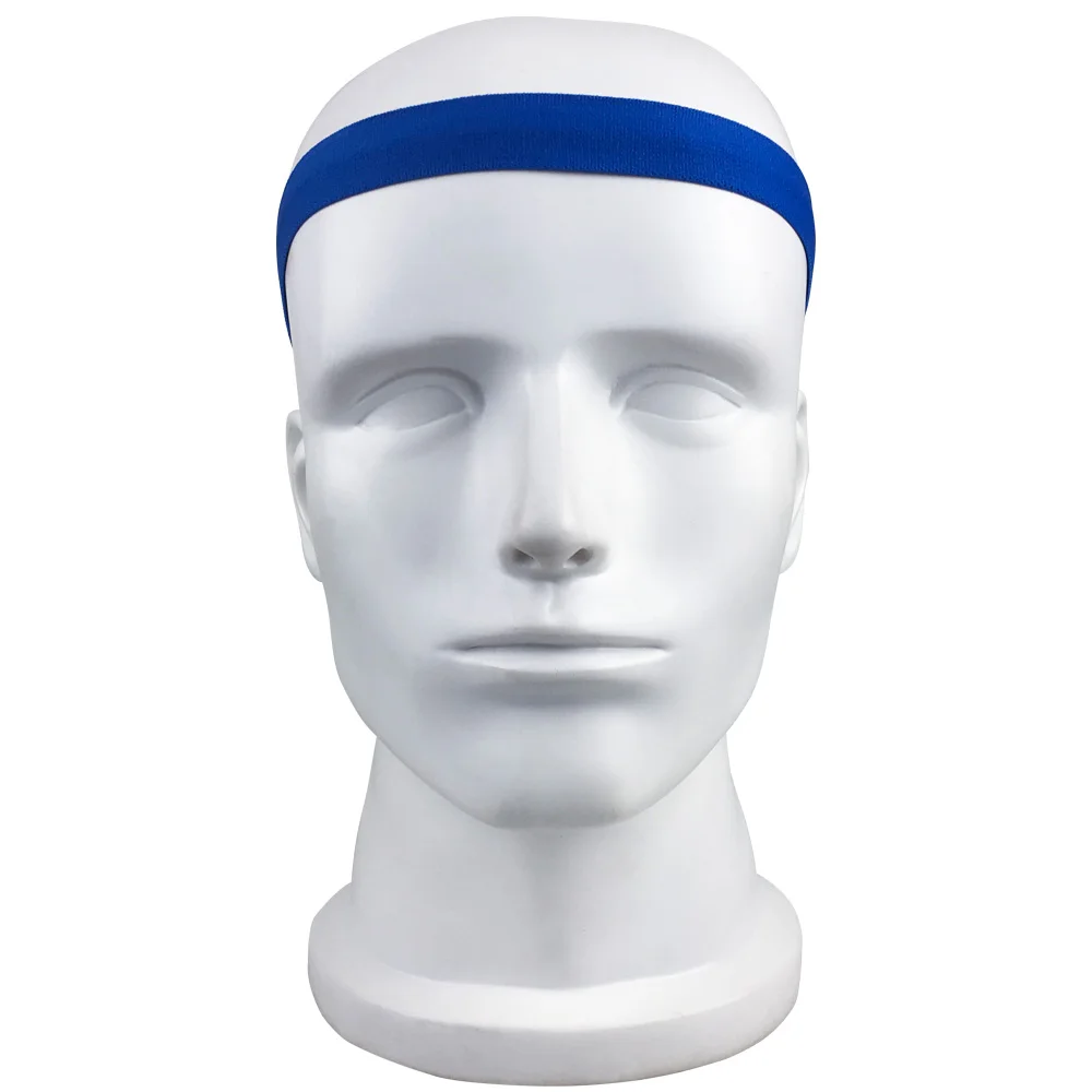 Для женщин Для мужчин головные повязки для йоги спортивная повязка Противоскользящий Эластичный Напульсник для йоги, бега, езды на велосипеде, платок, открытый обруч для волос для спорта - Цвет: Blue