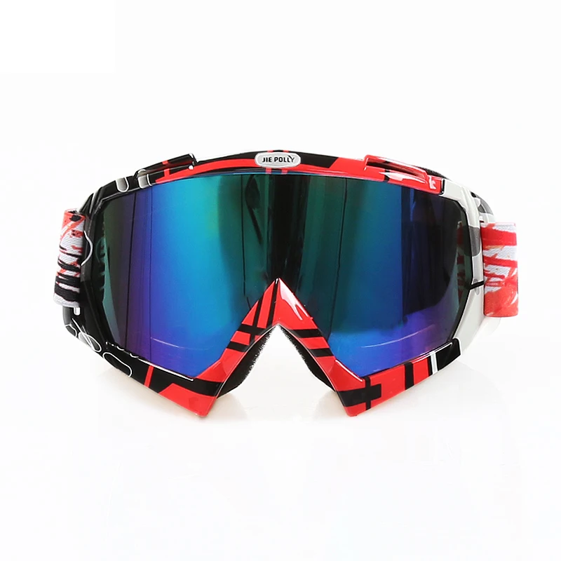 Унисекс лыжные очки для сноуборда маска зимняя для снегохода солнцезащитные очки защита от ветра, УФ излучения зимние спортивные очки - Цвет: FJ04-K-Y05