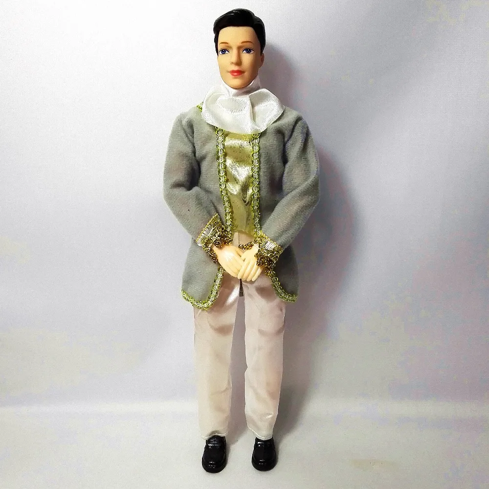 

Ken Doll + Clothing Set + Shoes For Prince Doll Flexible with Formal Dress Clothes for Barbie Boy Bridegroom Doll Girls Gift Toy
