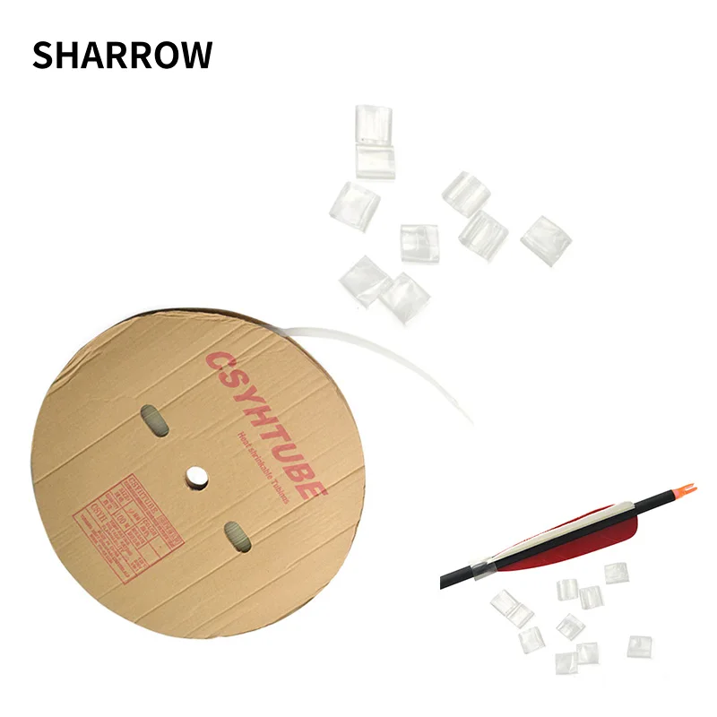 5m/10m/20m Archery Transparent Heat Shrink Tubing Used For Shooting