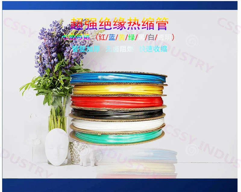 

2M 120.0MM Heat Shrink Tubing Insulation Shrinkable Tube Assortment Electronic Polyolefin Ratio 2:1 Wrap Wire Cable Sleeve