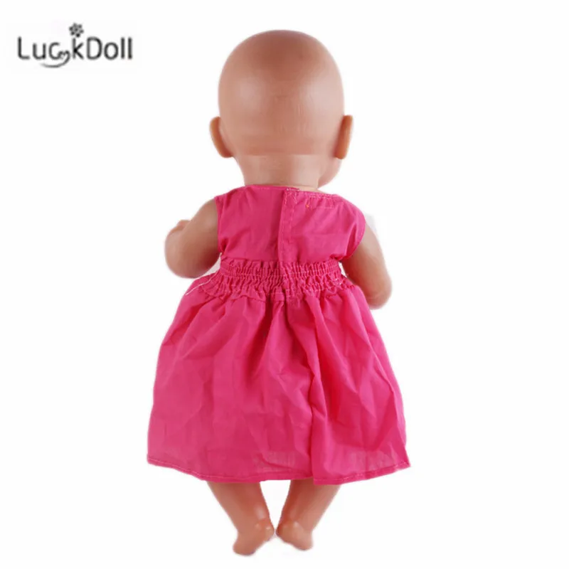 Luckdoll мода лето новое платье для 43 см куклы лучшие подарки