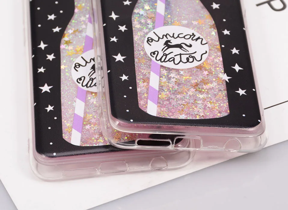 Reaoom for Huawei Honor 9 Case Glitter Dynamic Liquid Colorful Star Quicksand Cute Bottle Unicorn Cover for Huawei Honor 9       (10)