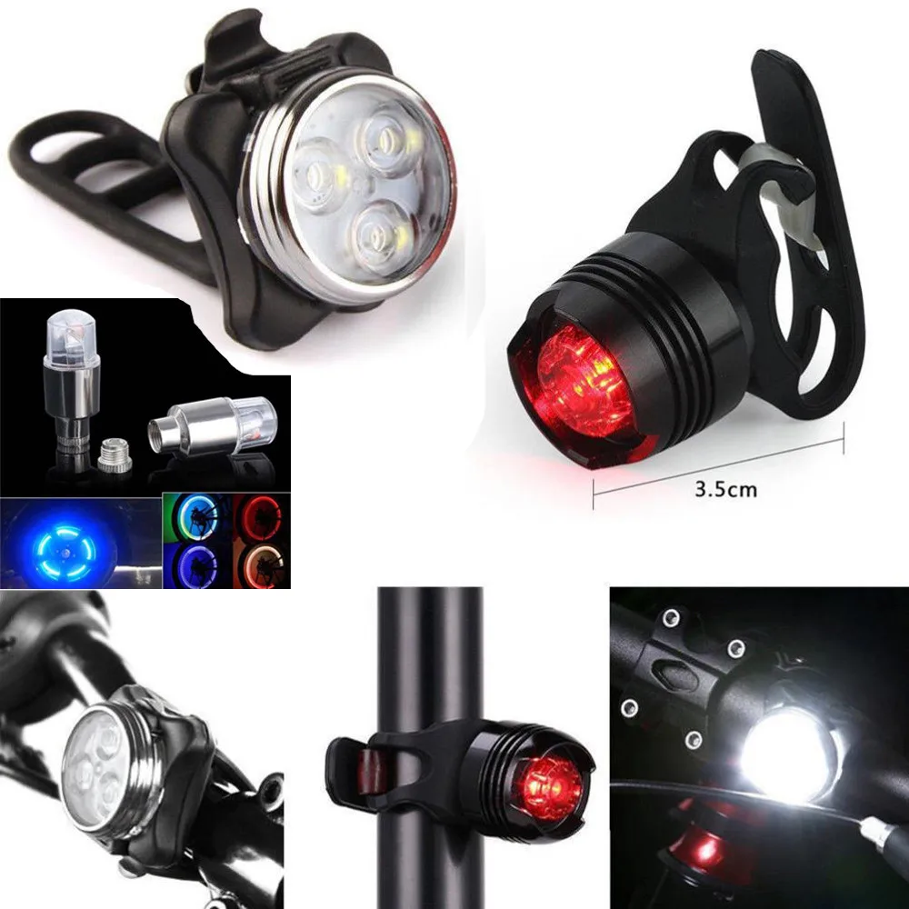 Hot sale Ultra bright Rechargeable LED Bike Light Bicycle Lamp Set