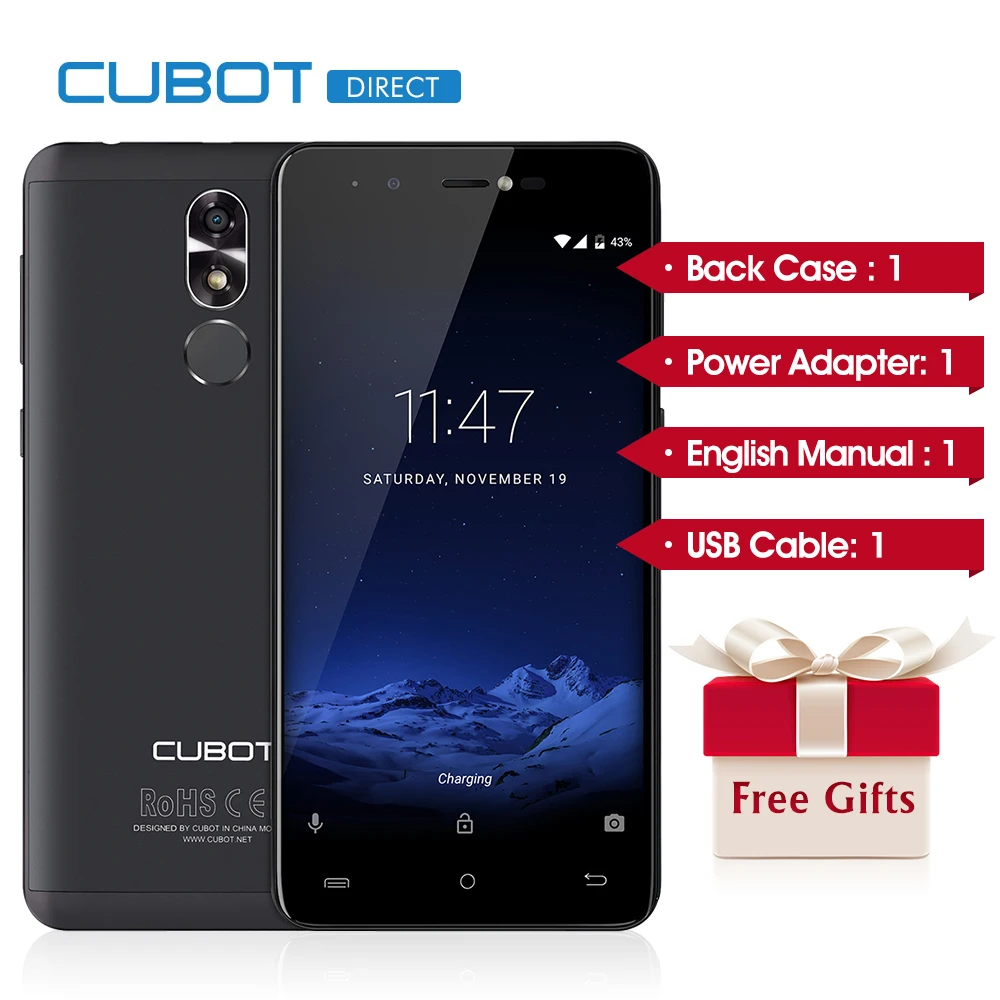 Оригинал CUBOT R9 3G Android 7,0 смартфон 13.0MP с АФ и фонарик + Фронтальная камера 5.0MP телефона 2 ГБ и 16 ГБ мобильного телефона