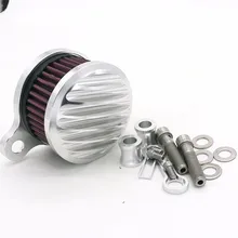 Motorcycle CNC parts Silver Air Cleaner Intake Filter System Air Filter For Harley Sportster XL883 XL1200 2004-2014 2015 2016