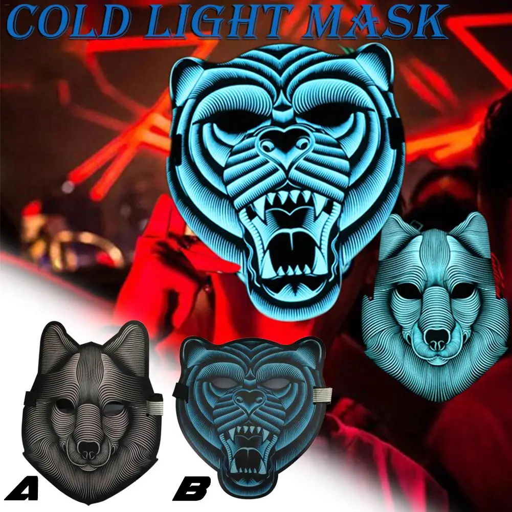 

Halloween Mask LED Light Up Party Masks The Purge Election Year Great Funny Masks Festival Cosplay Costume Supplies Glow In Dark