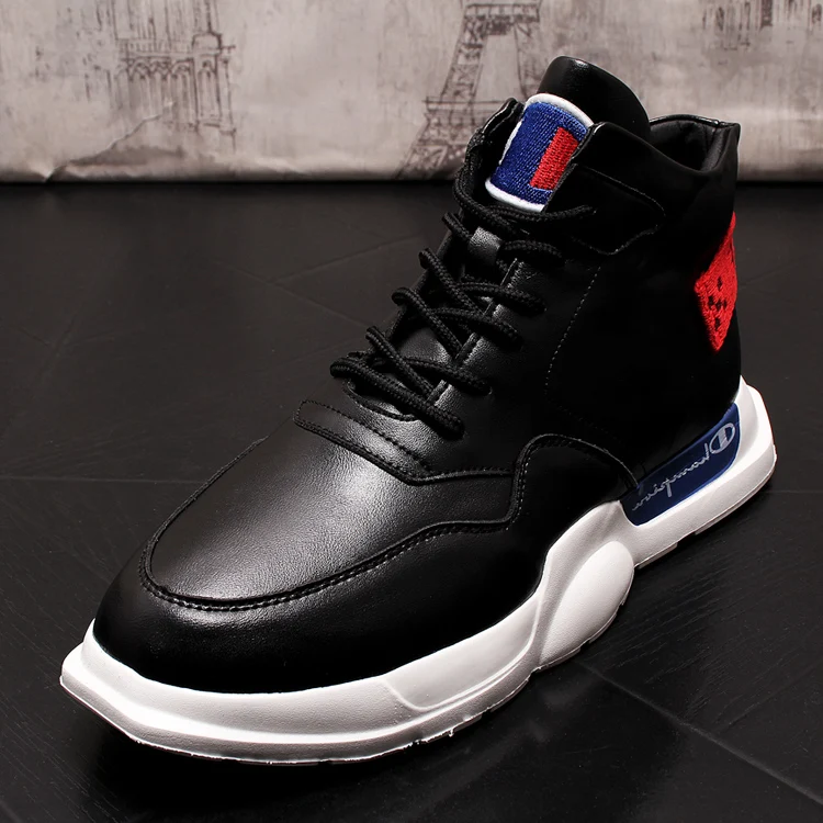 

Hi Men's Casual Skateboarding Shoes High Top Sneakers Breathable Street Shoes Sports Shoes Hip Hop Walking Shoes Chaussure Homme