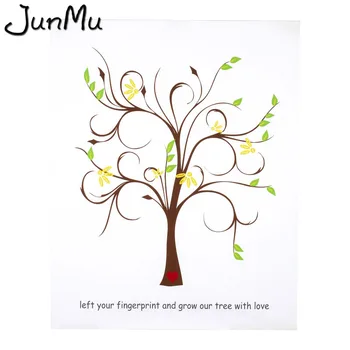 

60cm*75cm Wedding Party Fingerprint Thumbprint Tree Signing-Alternative Signature Guest Book Graduation Painting Personalised