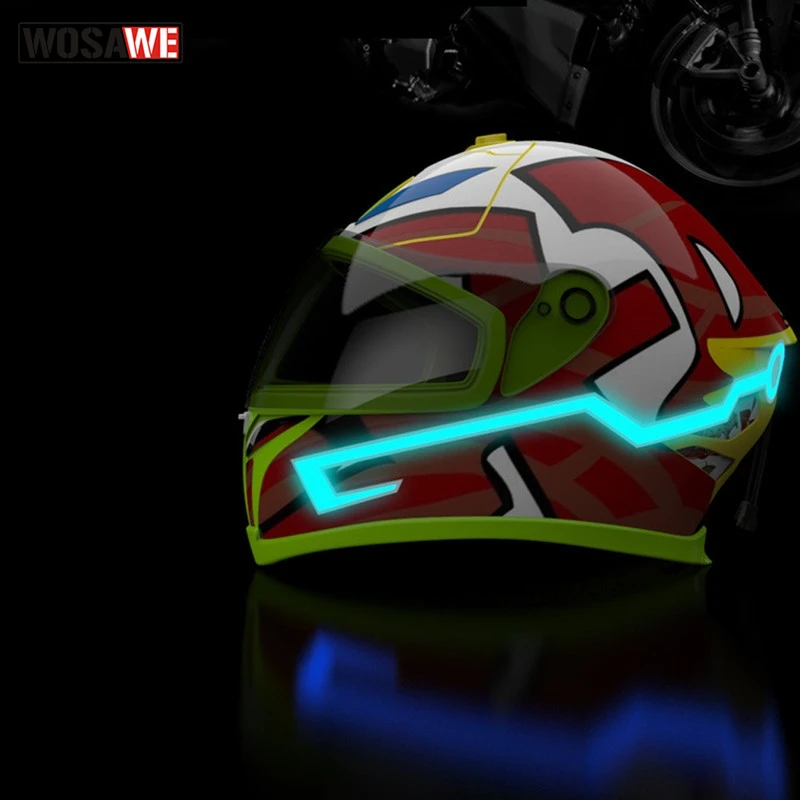 

Motorcycle Helmet Light Strip Night Signal Light Safety Warning Light 3 Model Flashing light Racing Cool Accessories New Fashion