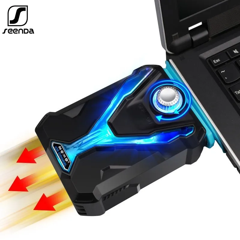 Портативный USB вентилятор SeenDa для ноутбука воздухоотвод тихий охлаждающий