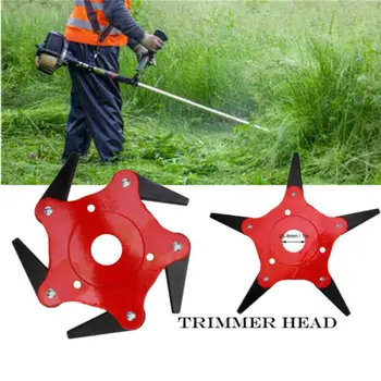 

Outdoor Trimmer Head 5 Steel Blades Razors 65Mn Lawn Mower Grass Weed Cutter UK