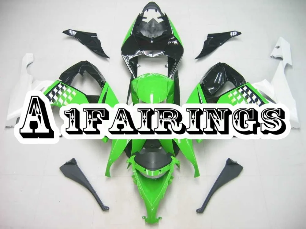 Электронный атомайзер для Kawasaki ZX-10R 2008 2009 2010 ABS Пластик система впрыска Кузов Мотоцикл ZX10R 08 09 10 Панель зеленый черный