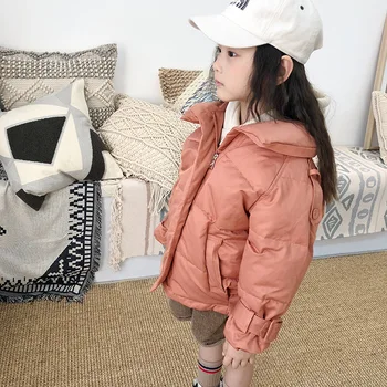 

Children 2019 New Ultra light white duck down jackets Girls winter coat Long Sleeve Warm stand collar jacket kids Clothing