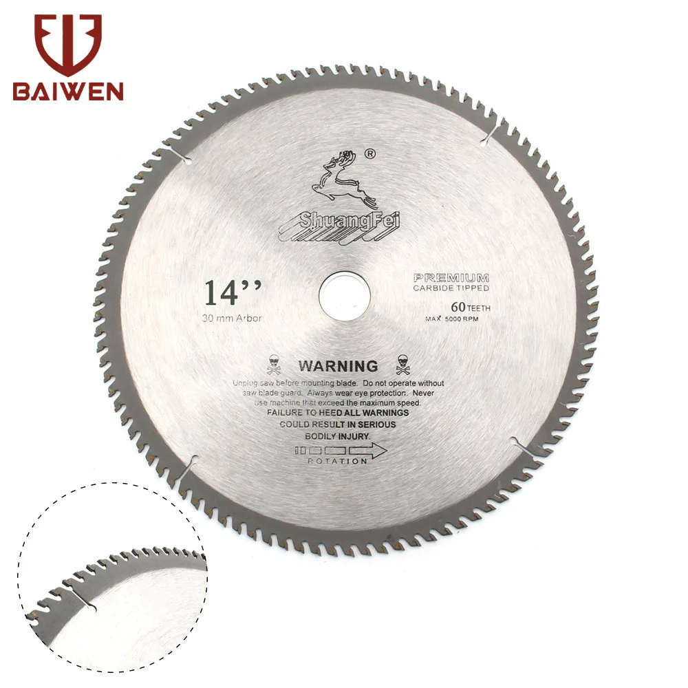 1" Премиум твердосплавный Циркулярный пильный диск для дерева/алюминия резки 60 80 100 120 зубьев
