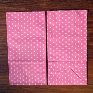 8 шт цветные бумажные пакеты в горошек, 18x9,5x6 см, вечерние подарочные пакеты, бумажные подарочные пакеты с открытым верхом - Цвет: 8pcs Hot Pink